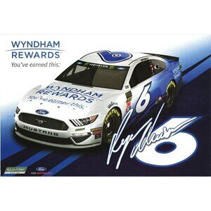 Ryan Newman Racing Hero Card 9x6 NASCAR Memorabilia 2019 Wyndham Rewards